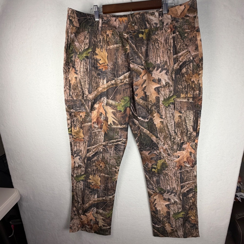 TrueTimber Kanati Camo Cargo Pants Mens 2XL Ripstop Hunting Tactical Brown Oak